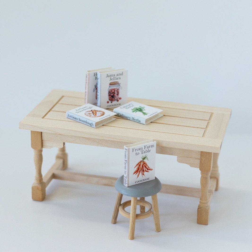 Dollhouse Miniature Farmhouse Cookbook Set