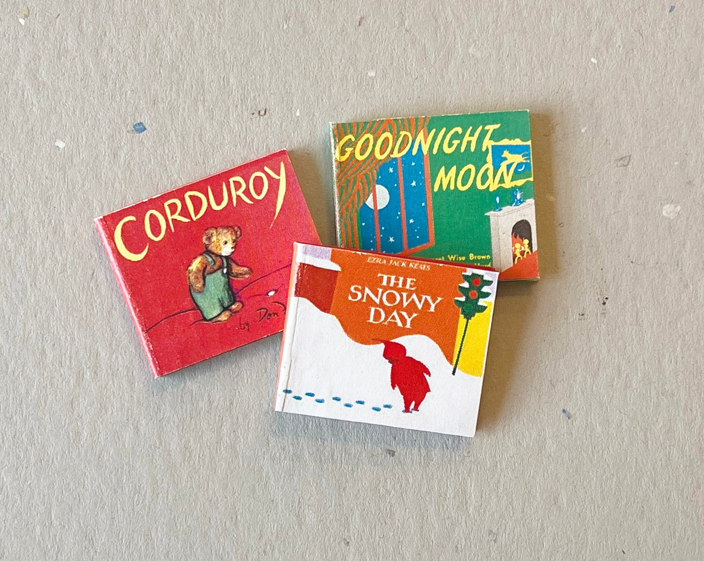 Miniature Dollhouse Children's Picture Books, Set of Three