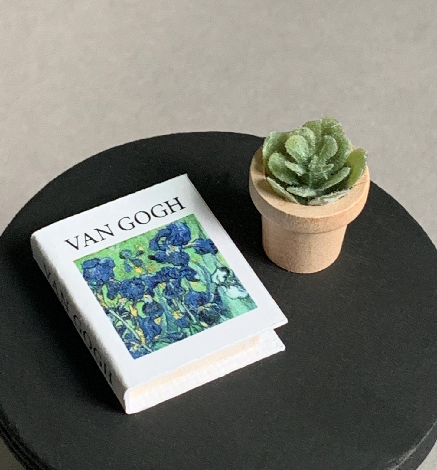 Dollhouse Miniature Art Books, Monet and Vincent Van Gogh