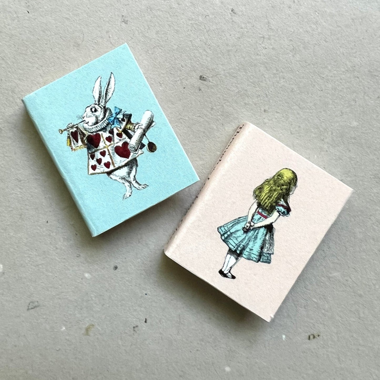 Dollhouse Miniature, Alice in Wonderland and Through the Looking Glass Book Set
