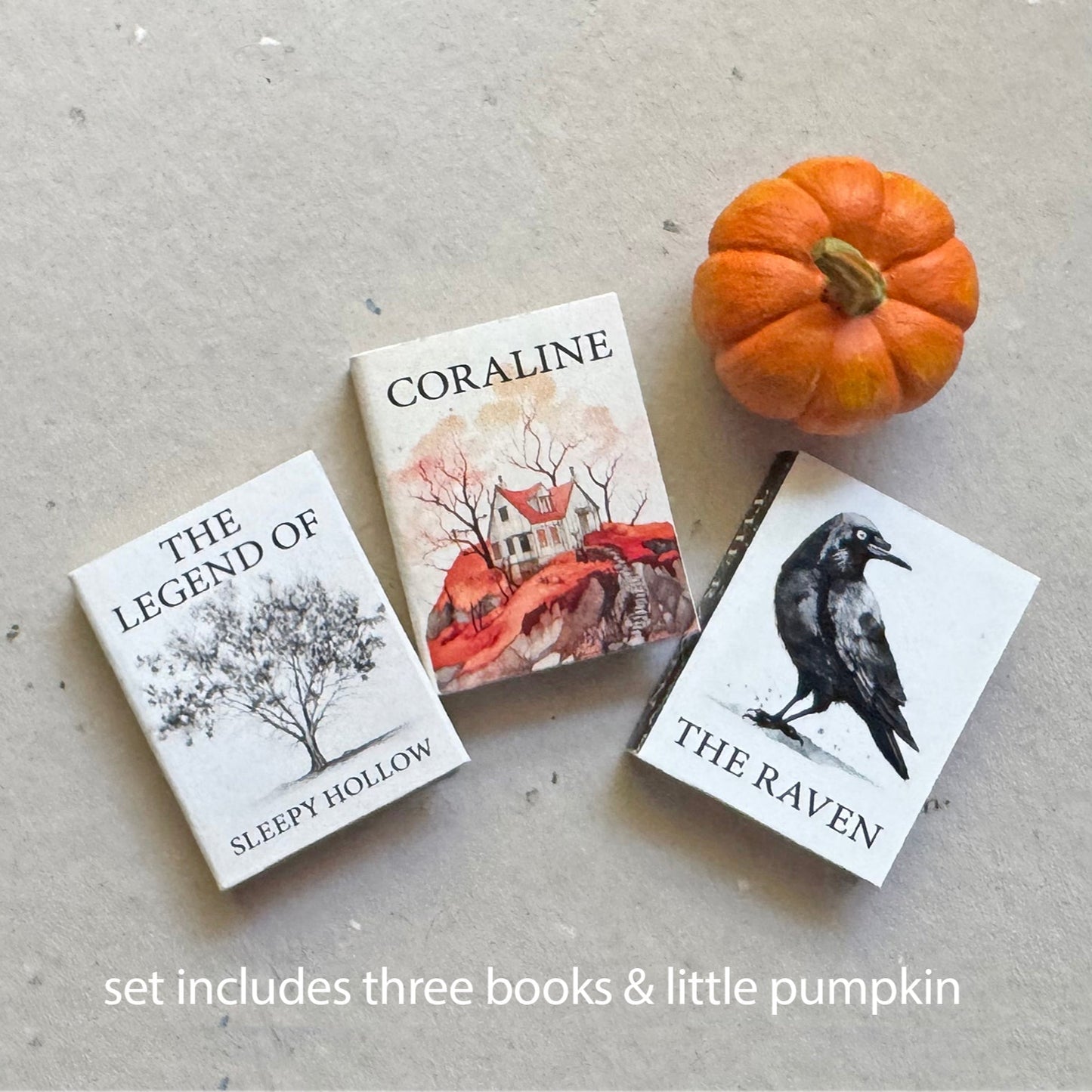 Horror Classic Book Set & Pumpkin