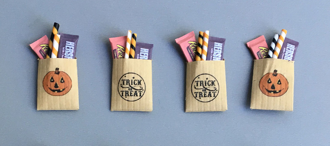 1:12 Scale Halloween Treat Bag Printable DIY