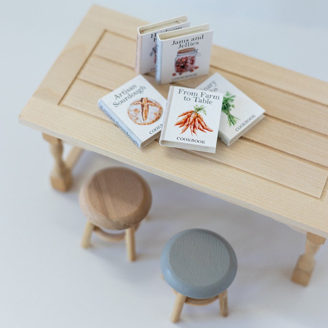 Dollhouse Miniature Farmhouse Cookbook Set