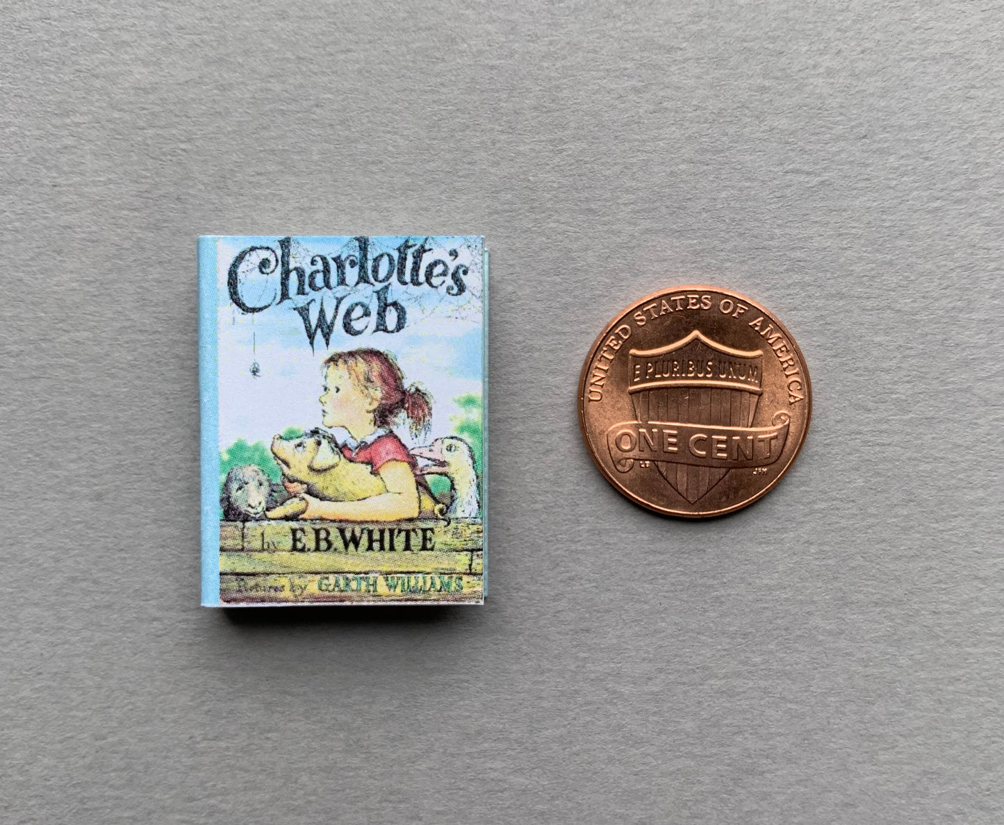 Dollhouse Miniature Charlotte’s Web Book