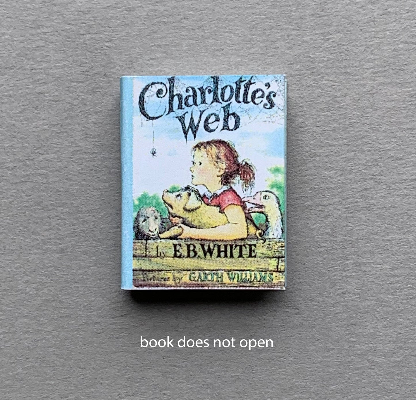 Dollhouse Miniature Charlotte’s Web Book