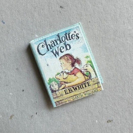 Dollhouse Miniature Charlotte’s Web Book