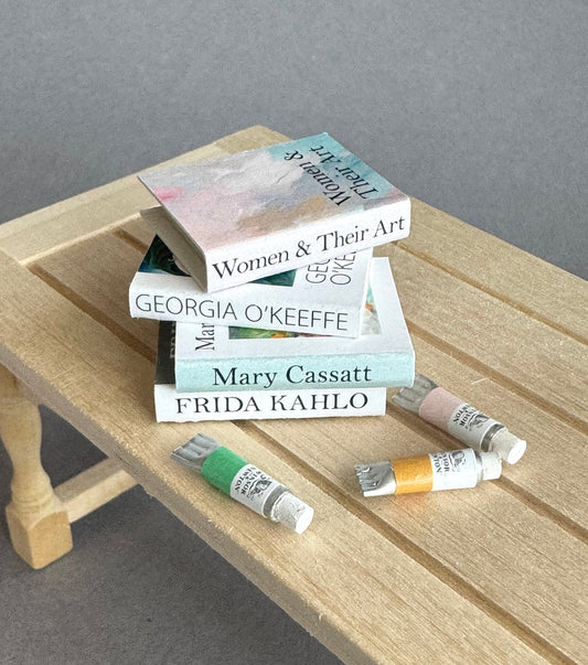 Women Artists Miniature Dollhouse Book Set
