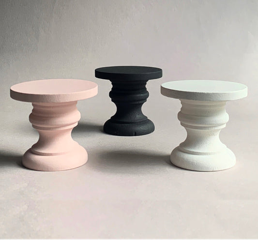 Dollhouse Miniature Table, White, Pink or Black