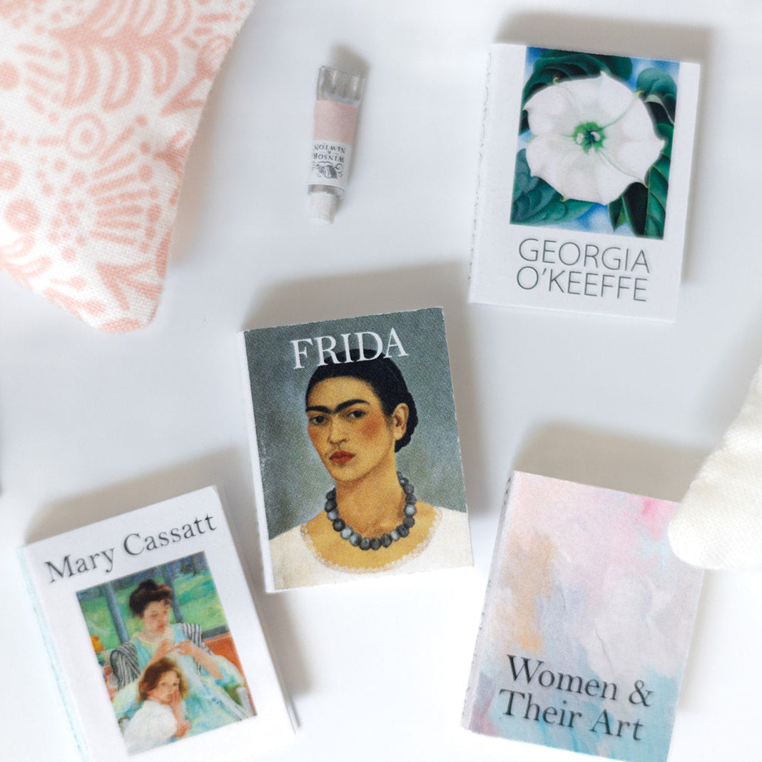 Women Artists Miniature Dollhouse Book Set