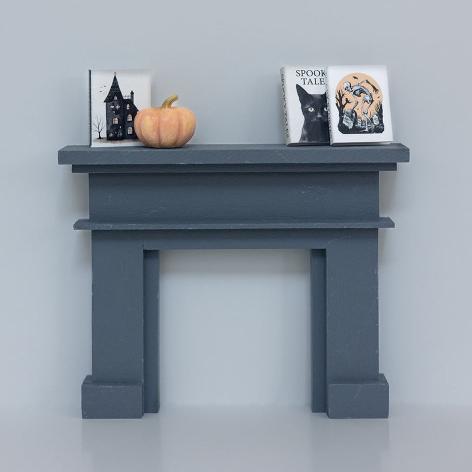 Miniature Halloween Book Set and Pumpkin