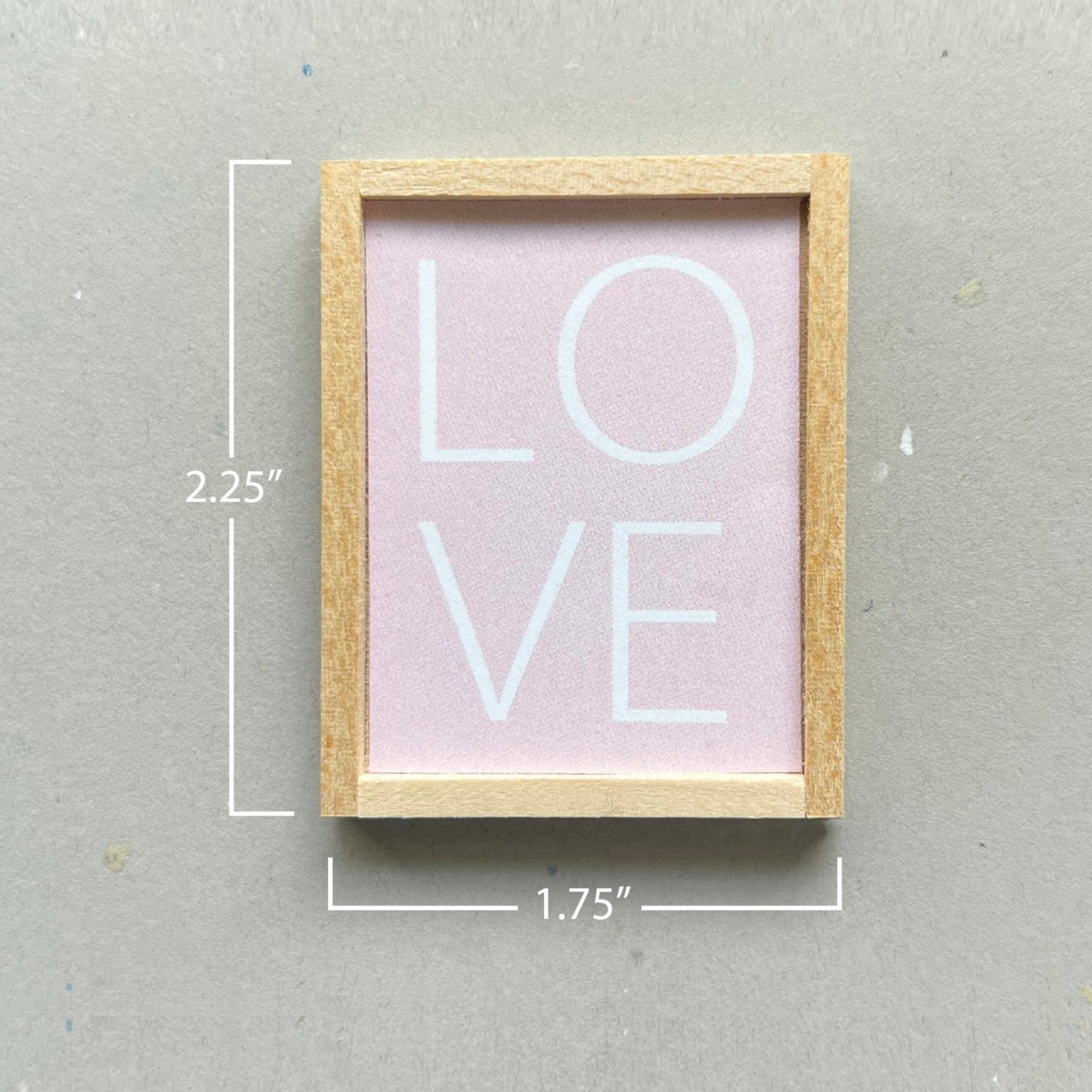 Modern Dollhouse Miniature LOVE Wall Art