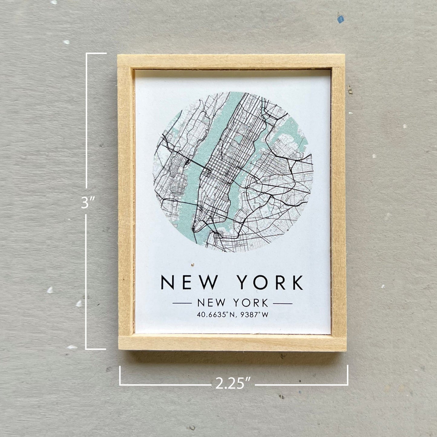 Modern Miniature Dollhouse Art, New York City Print